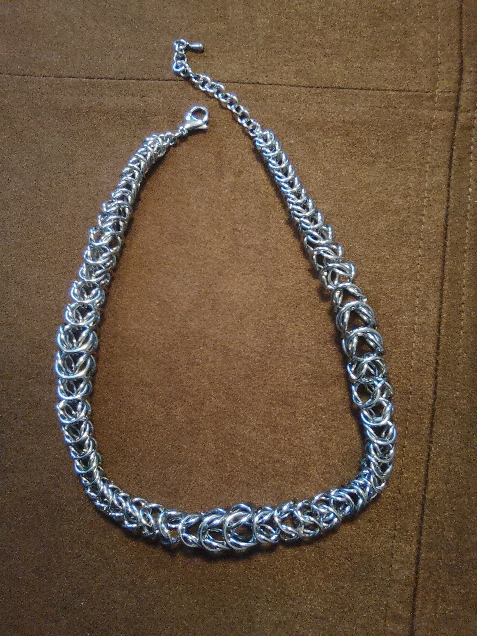 Uniseks Byzantijns chainmail choker collier 3 afnemende ontwerpen – photo 4